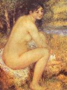 Pierre-Auguste Renoir Seating Girl, oil painting